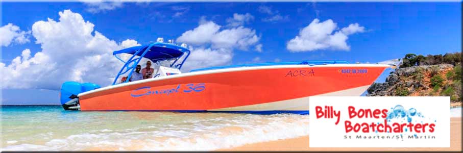 Billy Bones Boatcharters on St Martin activities St Maarten Activities Sint Maarten Activities Saint Martin Activities